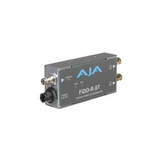 AJA FiDO-R-ST 1-Channel Single Mode ST Fiber to 3G-SDI with Dual Outputs Receiver