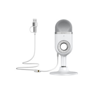 SmallRig simorr Wave U1 USB Condenser Microphone 3492 (White)