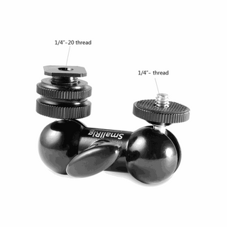 SmallRig Double Ball Head with Cold Shoe & 1/4"-20 Stud