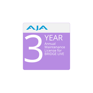 AJA BRIDGE LIVE SW ML 3 YR Annual Maintenance License 3 Years: for BRIDGE LIVE , MSRP for 3 years coverage*