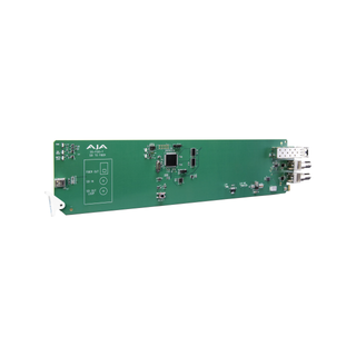 AJA OG-FiDO-T-MM 1-Channel 3G-SDI to Multi-Mode LC Fiber Transmitter, DashBoard Support