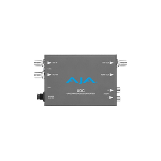AJA UDC 3G-SDI Up, Down, Cross-Conversion, 2-Channel Unbalanced Audio Output