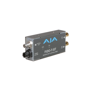 AJA FiDO-T-ST 1-Channel 3G-SDI to Single Mode ST Fiber with Loop Out Transmitter