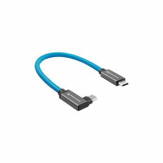 Kondor Blue Right-Angle USB-C 3.1 Gen 2 Cable (21.5cm, Kondor Blue)