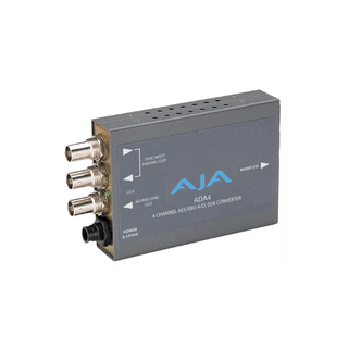 AJA ADA4 Audio A/D and D/A Converter, 4-Channel Bidirectional, Balanced XLR