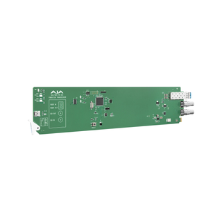 AJA OG-FiDO-TR-12G 1-Channel 12G-SDI/LC Single Mode LC Fiber Transceiver, DashBoard Support