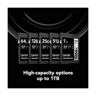 Lexar 128GB Professional 1066x UHS-I SDXC Memory Card (SILVER Series)