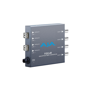 AJA FiDO-4R 4-Channel Single Mode LC Fiber to 3G-SDI Receiver