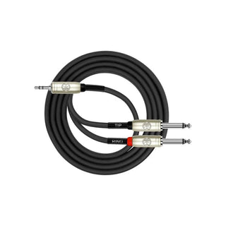 Kirlin Y-Cable Patch Cable 3.5MM TRS Plug - 2x 1/4" Mono Plug