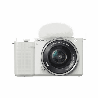Sony Alpha ZV-E10 Mirrorless Camera with 16-50mm Lens (White)