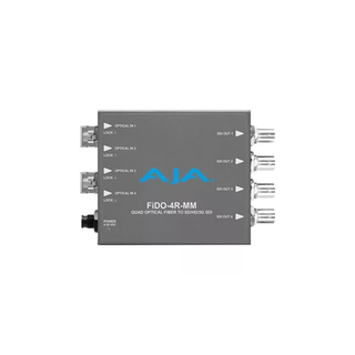 AJA FiDO-4R-MM 4-Channel Multi-Mode LC Fiber to 3G-SDI Receiver