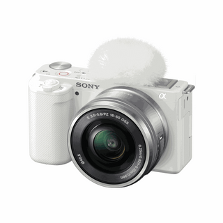Sony Alpha ZV-E10 Mirrorless Camera with 16-50mm Lens (White)