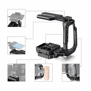 SmallRig QR Half Cage for Blackmagic Design Pocket Cinema Camera 4K 6K CVB2255B