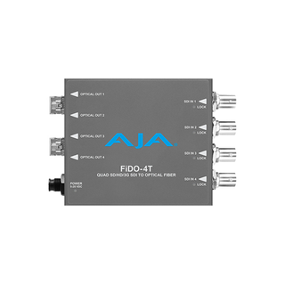 AJA FiDO-4T-MM 4-Channel 3G-SDI to Multi-Mode LC Fiber Transmitter