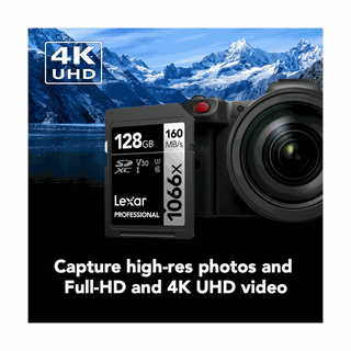 Lexar 128GB Professional 1066x UHS-I SDXC Memory Card (SILVER Series)