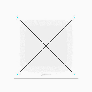Sennheiser Team Connect Ceiling Mic II White, Ceiling Microphone Array