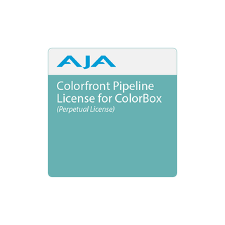 AJA Colorfront License Perpetual License: Optional Colorfront license for ColorBox and OG-ColorBox