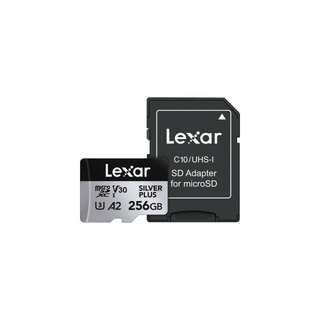 Lexar MicroSD Silver PLUS 256GB UHS I C10, U3