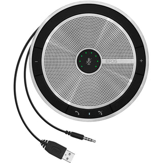 EPOS EXPAND SP 20 Portable Speakerphone, Black-Silver, USB or 3.5mm Jack Connection