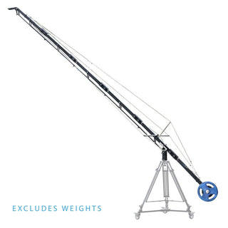 Proaim Alphabet 21ft Camera Jib Crane Package with Tripod, Dolly & Pan/Tilt Head