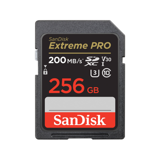 SanDisk Extreme PRO SD UHS I 256GB Card for 4K Video 200MB/s Read & 140MB/s Write