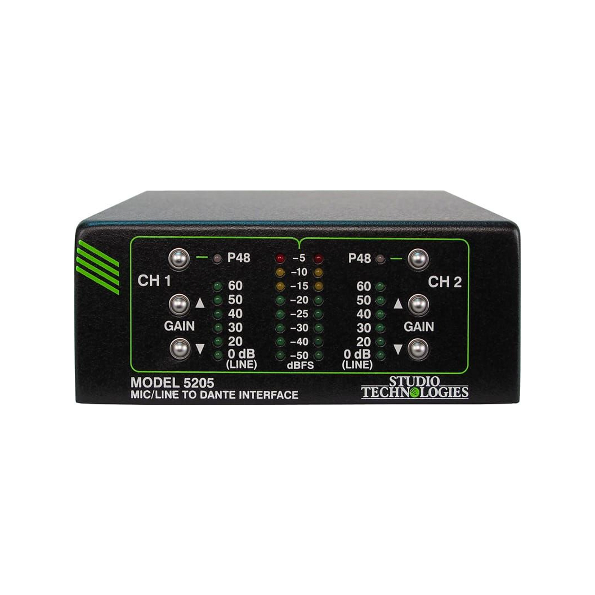 Studio Technologies Model 5205 Mic/Line Input to Dante Interface