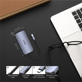 HUB 9-in-1 USB-C Ethernet Hub w HDMI, 100W Power Delivery and Dual Card Reader