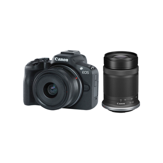 Canon EOS R50 Mirrorless Camera with 18-45mm and 55-210mm Lenses (Black)