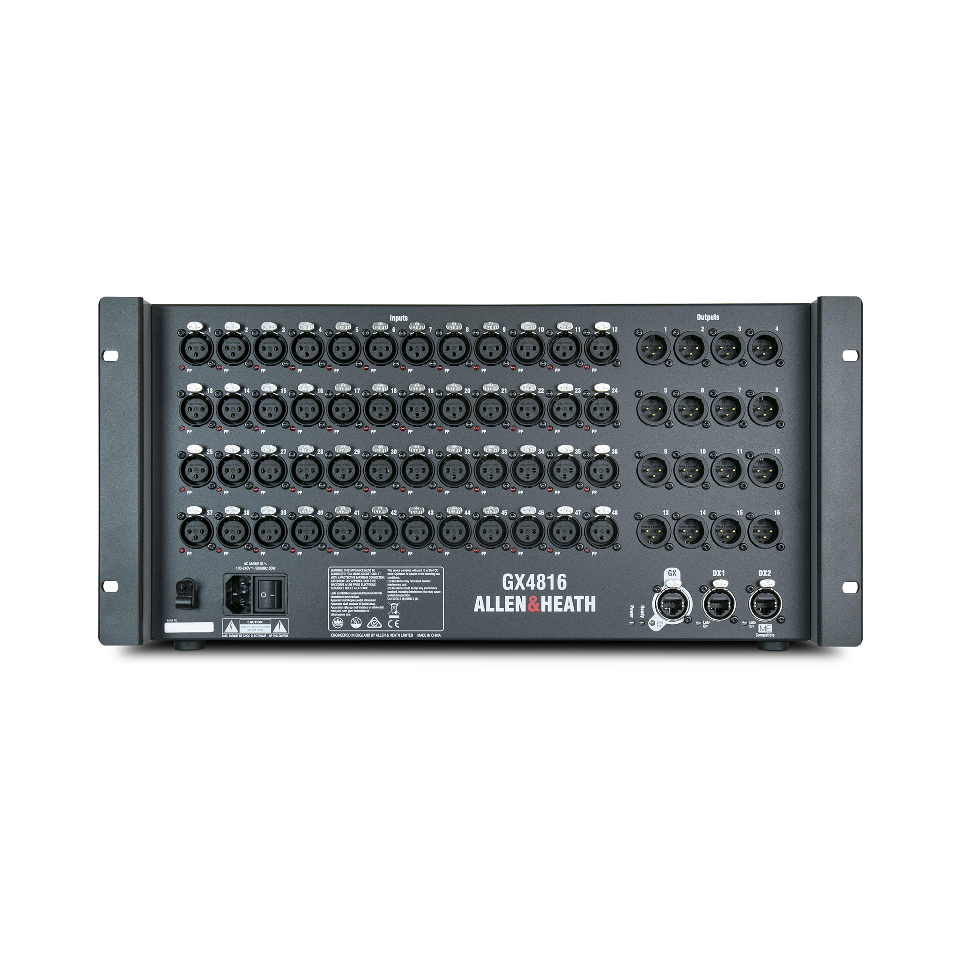 Allen & Heath GX4816 AudioRack for DLive or SQ Systems