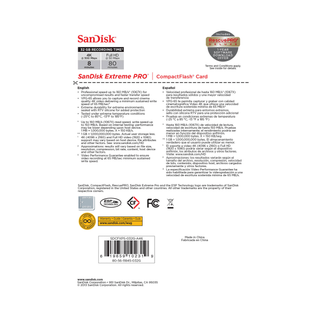 SanDisk 32GB Extreme Pro CF Memory Card (160MB/s)