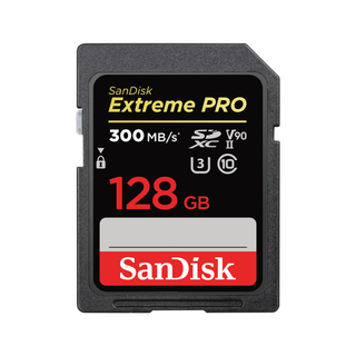 Sandisk Extreme PRO 128GB SDXC Memory Card 300MB/S, UHS-II, CLASS 10, U3, V90
