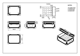 Stage Plus Flightcase for 16 x Microphones