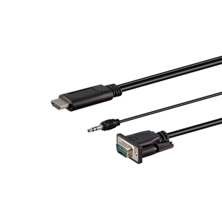 1.8M HDMI MALE TO VGA MALE WITH AUDIO CABLE