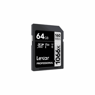 Lexar 64GB Professional 1066x UHS-I SDXC Memory Card (SILVER Series)