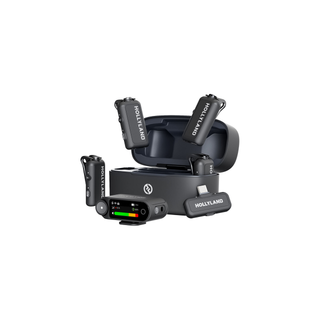 Hollyland LARK MAX 2 Combo 4-Person Wireless Microphone System for Cameras and Mobile Devices (Space Gray, 2.4 GHz)