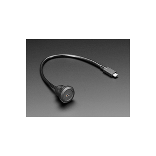 Icily Panel Mount USB C Male - Female 30cm