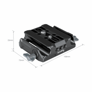 SmallRig Universal Camera Baseplate with 15mm LWS Rod Clamp