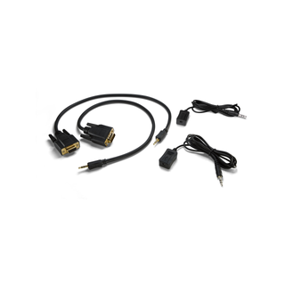 AJA HB-CABLE-KIT Accessory Kit for HDBaseT Converters (Contains: IR Transmitter Cable, IR Receiver Cable, 3.5mm to RS 232 cable Male, 3.5mm to RS-232 cable Female)