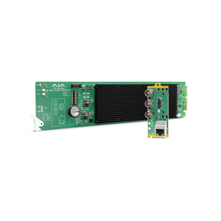 AJA OG-ColorBox openGear in-line HDR/SDR Color Transforms, 12G-SDI and HDMI 2.0, AJA Color and NBCU LUTs. Optional: Colorfront, ORION-CONVERT, BBC HLG LUTs