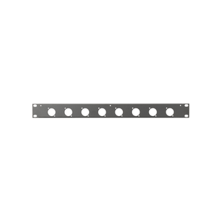 Blanking Rack Panel, universal D-Sub Black 8 way