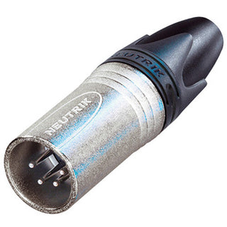 Neutrik NC4MXX 4-Pole Male Cable Connector with Nickel Housing and Silver Contacts