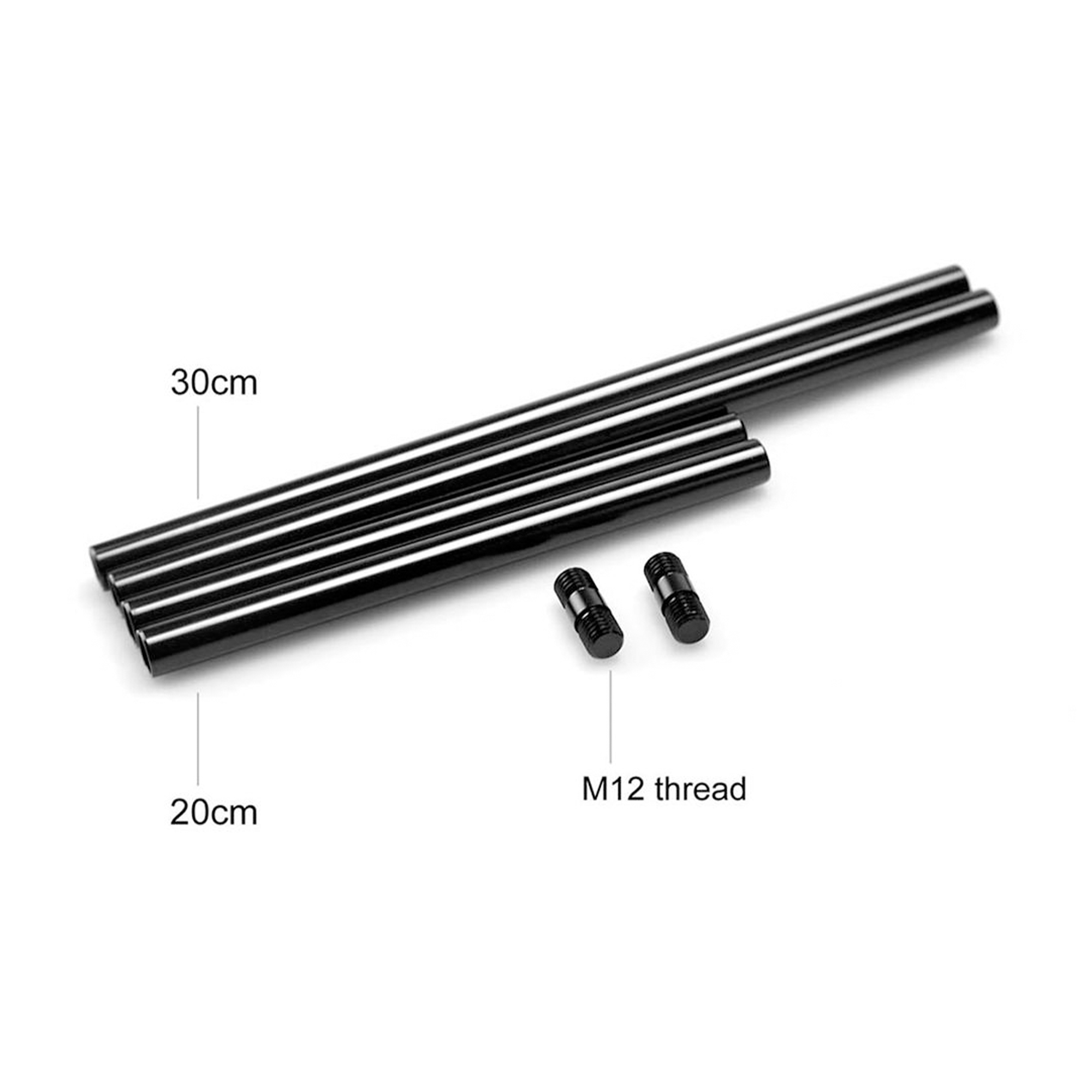 SmallRig Threaded 15mm Aluminium Rod Pack with Connectors