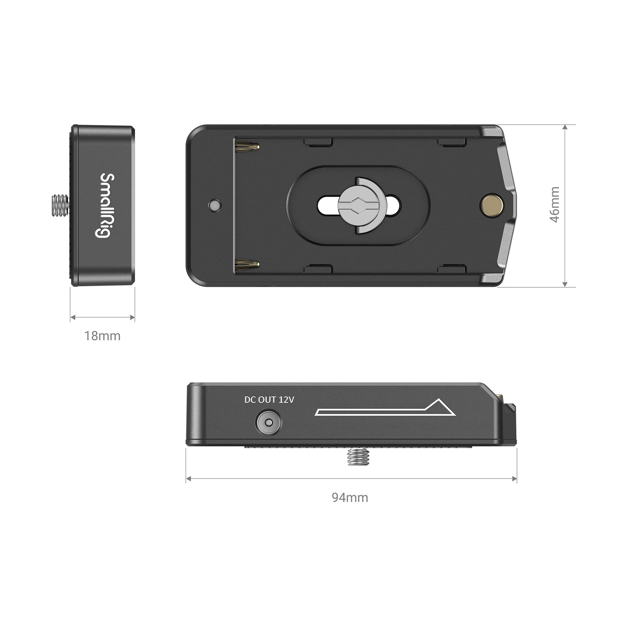 SmallRig NP-F Battery Adapter Mount Plate Kit for BMPCC 4K / 6K (Lite) 3093