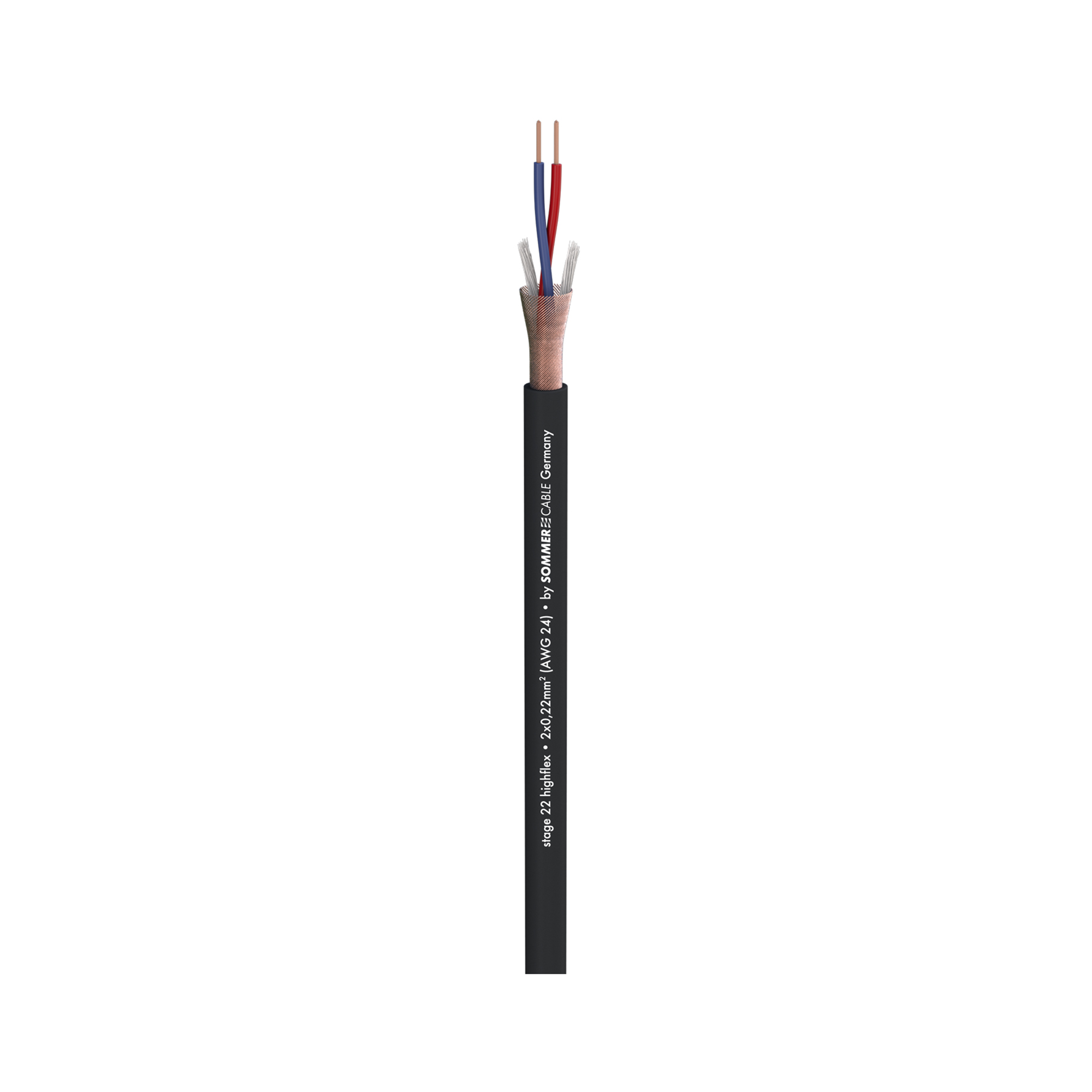 Sommer Microphone Cable Stage 22 Highflex 2 x 0,22 mm PV