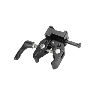 CAMVATE Universal Super Crab Clamp with Strengthened Screw Knob and V-Mount Battery Lock