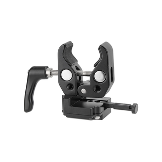 CAMVATE Universal Super Crab Clamp with Strengthened Screw Knob and V-Mount Battery Lock