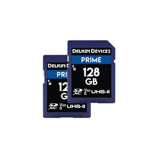 Delkin SD Prime UHS II V60, 280/150, 128G Twin Pack