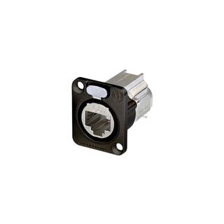 Neutrik RJ45 CAT.6A, 8 Pole Metal IDC Female Connector, Type D (black)