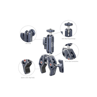 SmallRig Crab-Shaped Clamp with Ballhead Magic Arm 3757