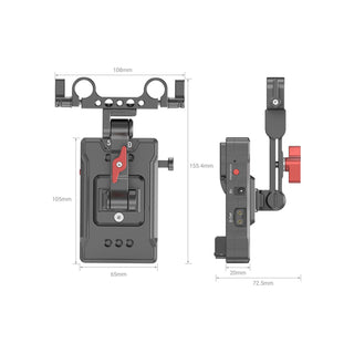 SmallRig V Mount Battery Adapter Plate (Basic Version) with Extension Arm 3499
